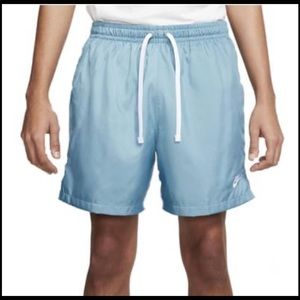 woven nike shorts light blue
